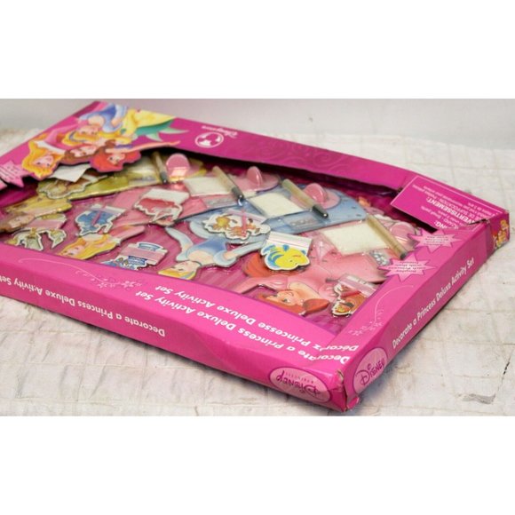 Disney Store Decorate A Princess Deluxe Activity Set Art Kit Glitter Ribbon Gems - Picture 3 of 7